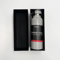TOMO Silver Sky Diamond Crystal Water Bottle 316 Stainless Steel 750ml/25oz