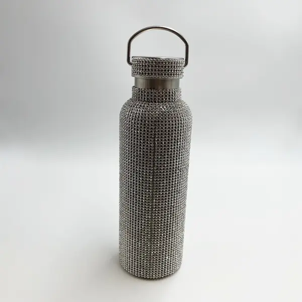 TOMO Silver Sky Diamond Crystal Water Bottle 316 Stainless Steel 750ml/25oz