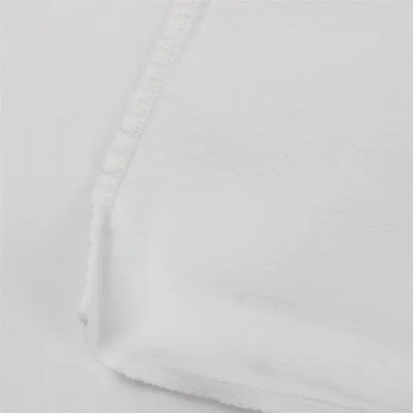White Damask Rectangular Tablecloth 52" x 80" FLAWED