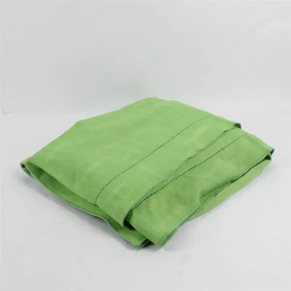 Lime Green Synthetic Fiber Rectangular Tablecloth 56" x 96" FLAWED