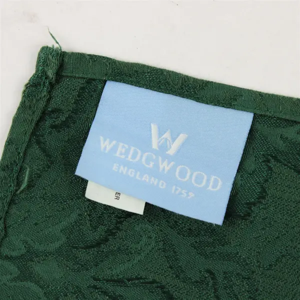Set of 8 Wedgwood Forest Green Damask Napkins 19" Square