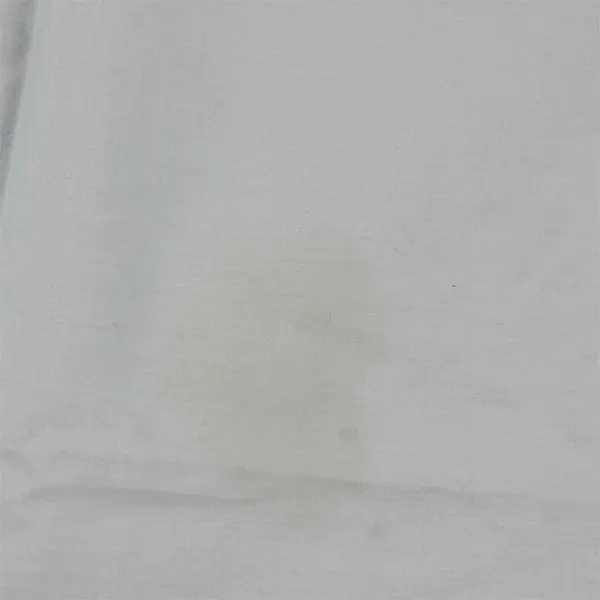Baby Blue Floral Lace Trim Oval Tablecloth 62" x 88" FLAWED