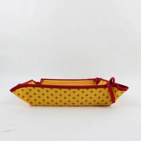 French Provencal-style Cotton Bread Basket & Circular Table Cloth 68"