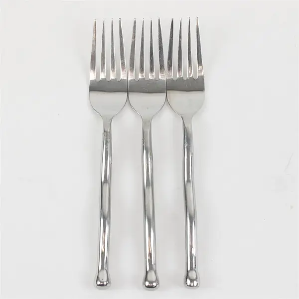 Lot of 3 Gibson Polished Contour Dinner Forks