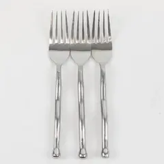 Lot of 3 Gibson Polished Contour Dinner Forks