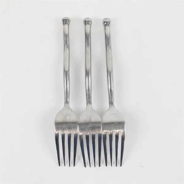 Lot of 3 Gibson Polished Contour Dinner Forks