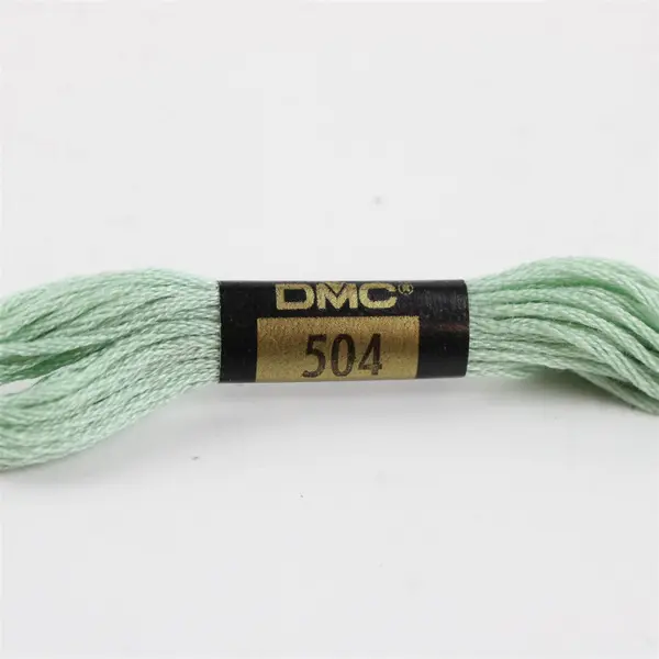 Lot of 18 Vintage DMC J&P Coats Blue and Mint Green Cotton Embroidery Floss  