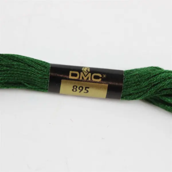 Lot of 10 Vintage Green Embroidery Floss DMC Anchor J&P Coats Skeins