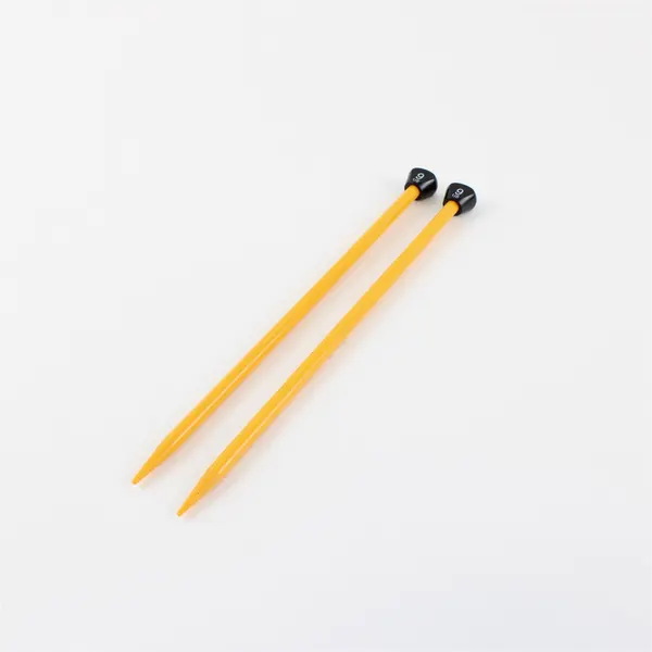 Lot of 3 Pairs Plastic Knitting Needles Size 7 9 15