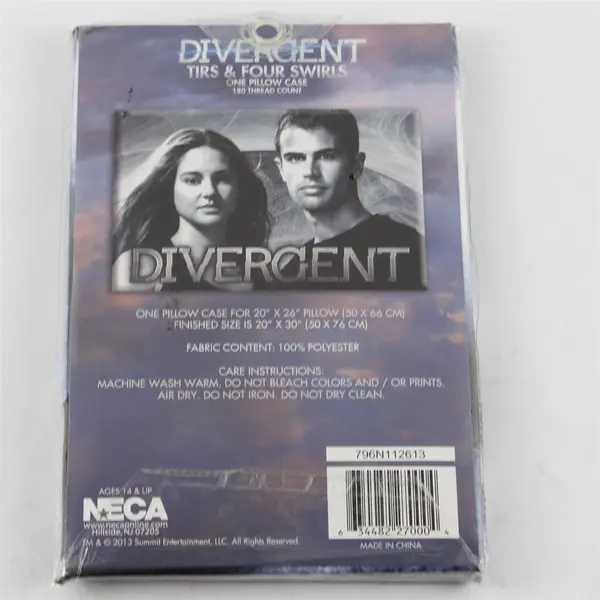 NECA Divergent Tris & Four Swirls Standard Pillowcase 20x30