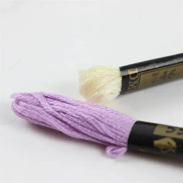 Vintage DMC 8 Skein Lot 9 Yd Embroidery Floss Gray Cream Lilac Olive Green