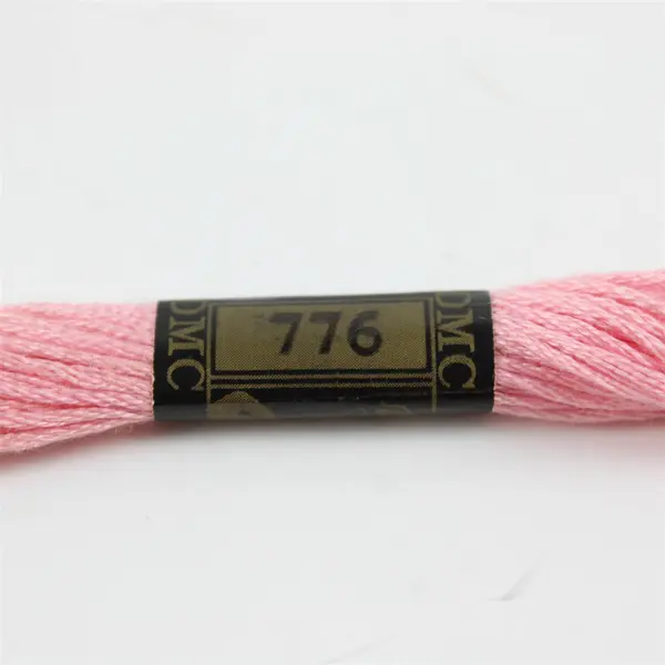 Lot of 10 Vintage Skeins DMC Cotton Thread Shades of Pink 9 yds.