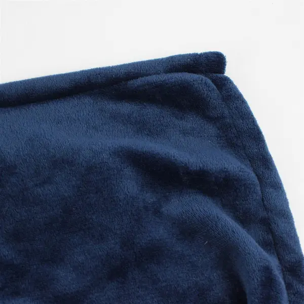 HomLyns Solid Dark Blue Color Plush Electric Blanket Queen Sized (Tested/Works)