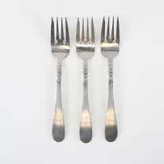 Set of 3 Cuisinart Satin Americana 18/10 Stainless Salad Forks