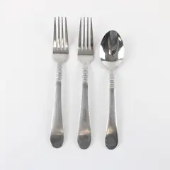 Lot of 3 Cuisinart 18/10 Stainless Flatware Satin Americana