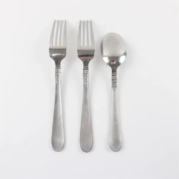 Lot of 3 Cuisinart 18/10 Stainless Flatware Satin Americana