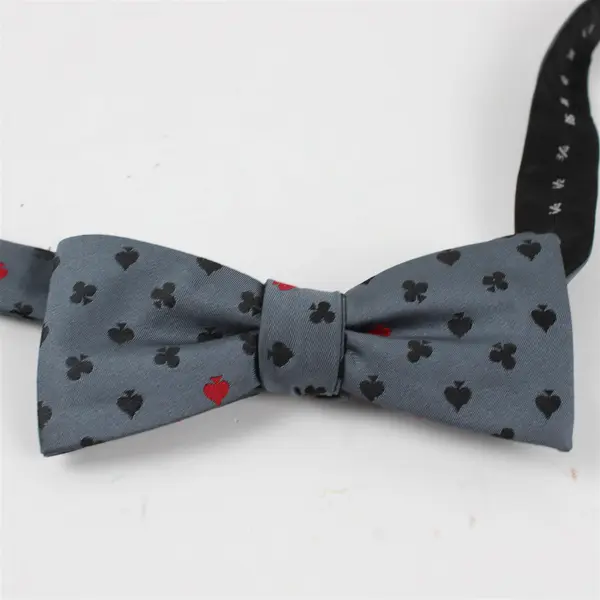 Apt. 9 Card Suit Pattern Adjustable Men's Bowtie