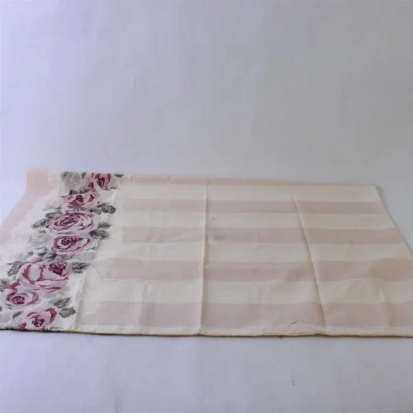 Lot Of 2 Unbranded Matching Pastel Pink Rose Floral Printed Pillowcases 19"x30"