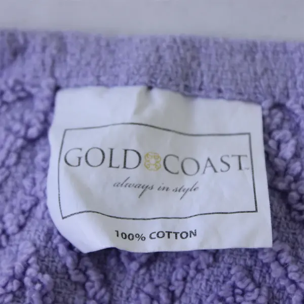 Lot Of 3 Golden Coast Matching Solid Lavender Purple Washcloths 100% Cotton