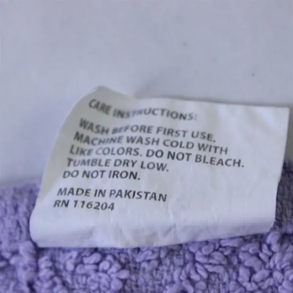 Lot Of 3 Golden Coast Matching Solid Lavender Purple Washcloths 100% Cotton