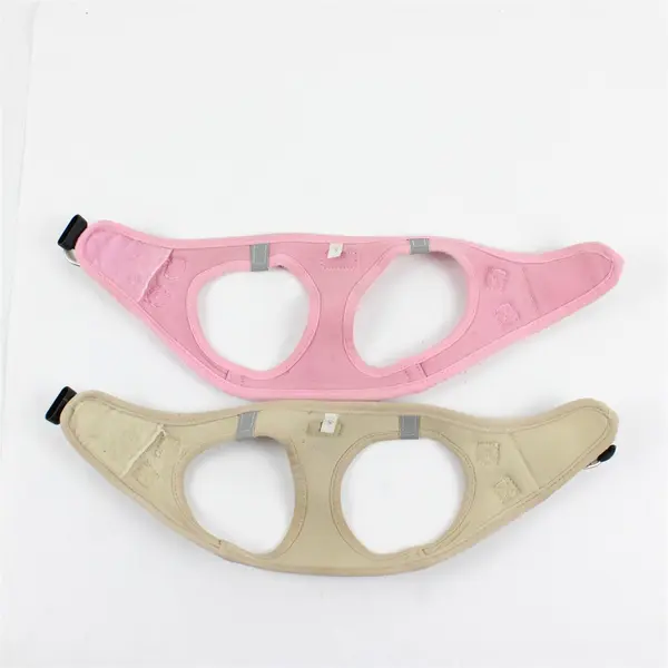 Lot of 2 Boomiboo Dog Harnesses Size Small Pink Beige