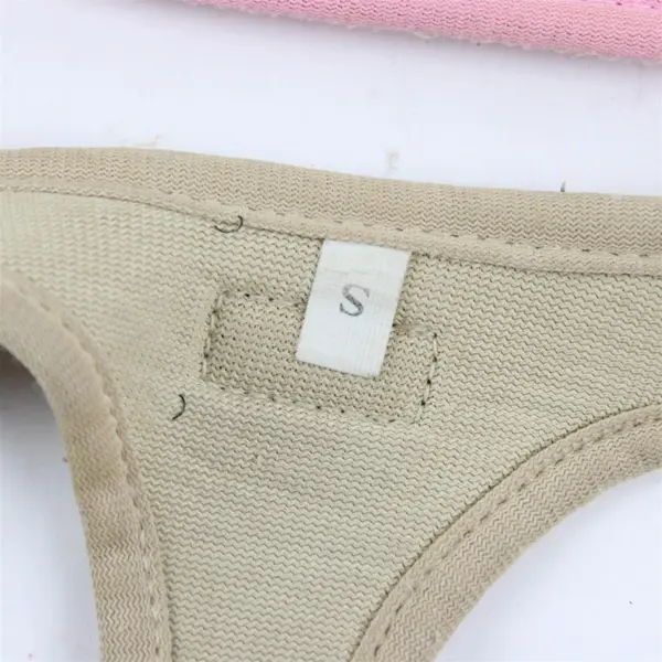 Lot of 2 Boomiboo Dog Harnesses Size Small Pink Beige