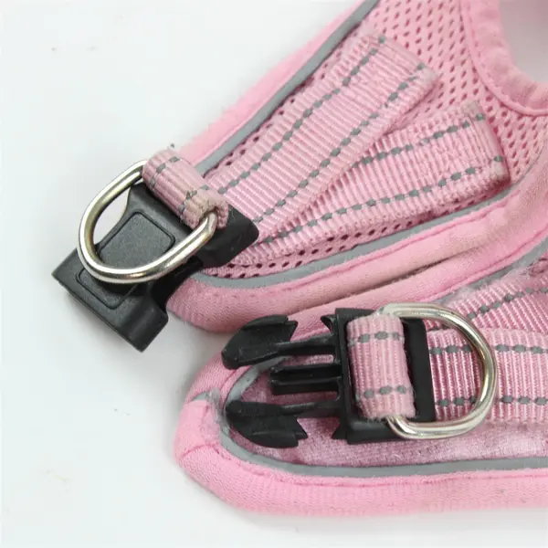 Lot of 2 Boomiboo Dog Harnesses Size Small Pink Beige