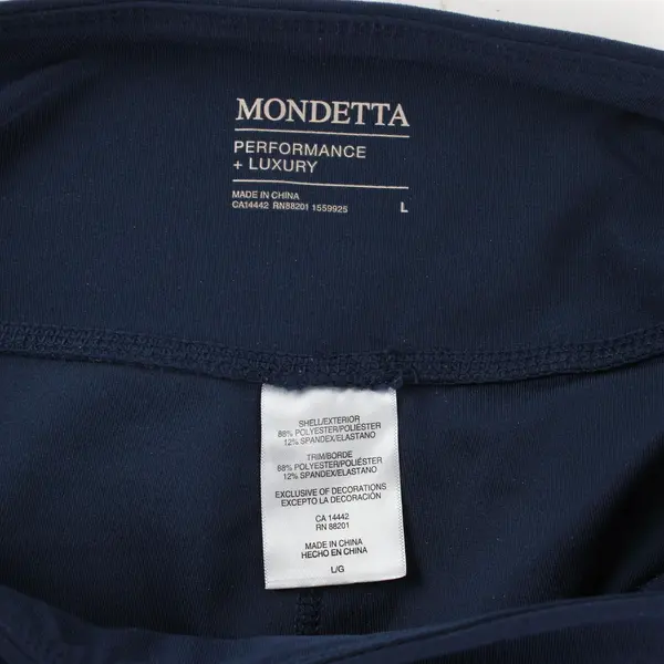 Mondetta Navy Blue Activewear Leggings Pockets Women's Large