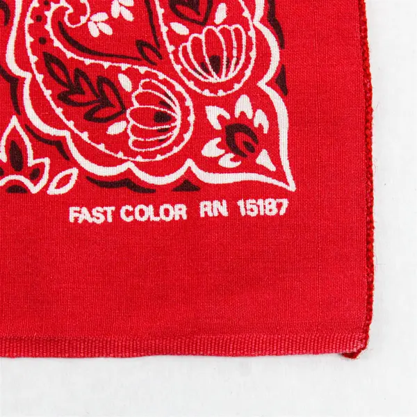 Hav-A-Hank Bandana Red  RN 15187 Made in U.S.A 100% Cotton Fast Color