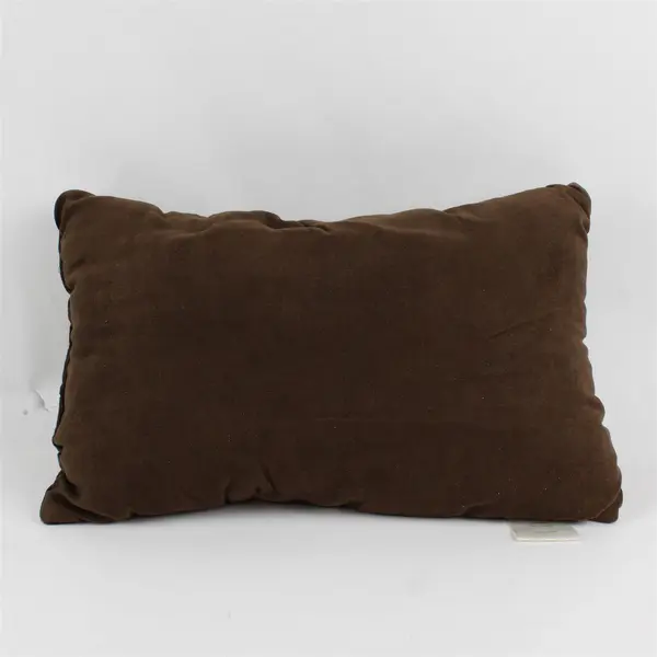 Gramercy Park Brown Striped Rectangular Throw Pillow 11" x 17"