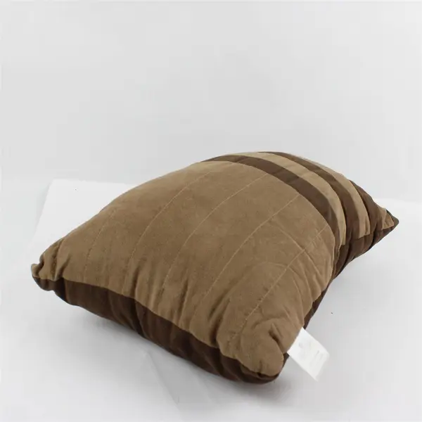 Gramercy Park Brown Striped Rectangular Throw Pillow 11" x 17"