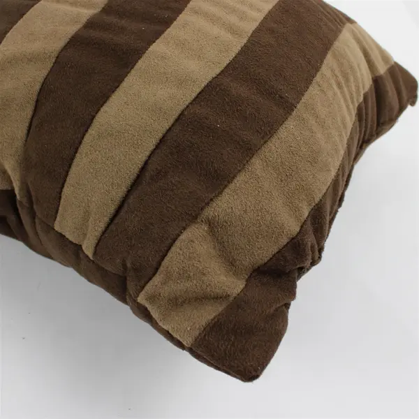 Gramercy Park Brown Striped Rectangular Throw Pillow 11" x 17"