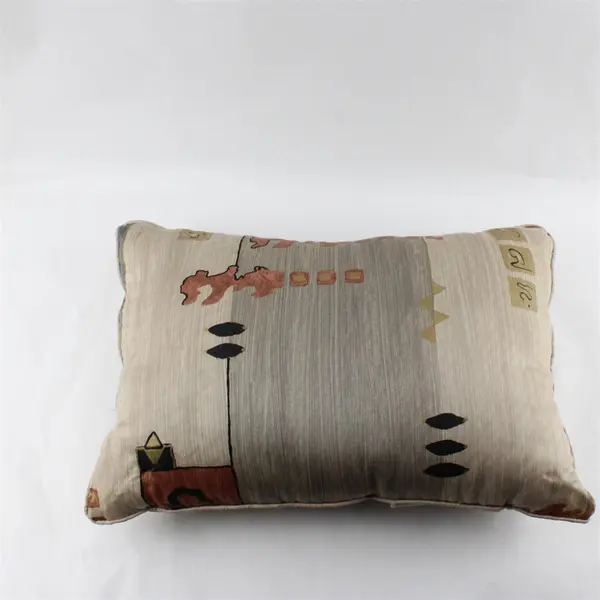 Beige Rectangular Decorative Throw Pillow 14" x 21"