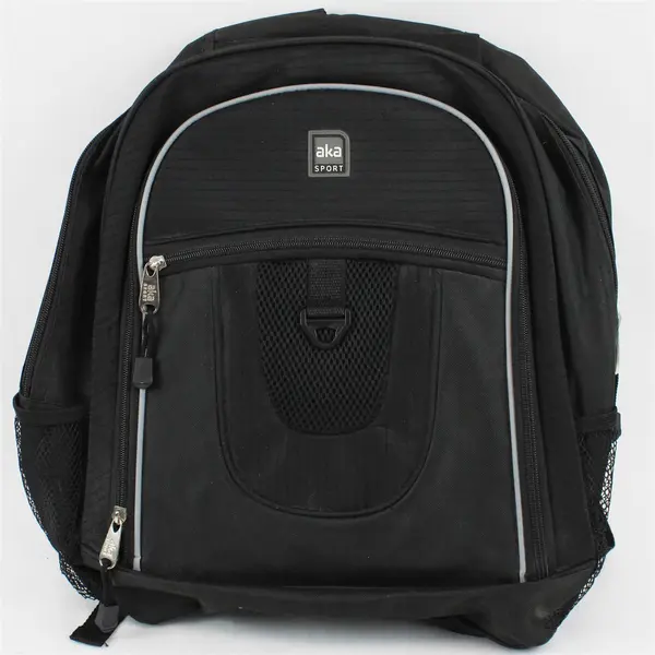 Aka Sport Black Backpack Computer Bag Laptop School Work Travel