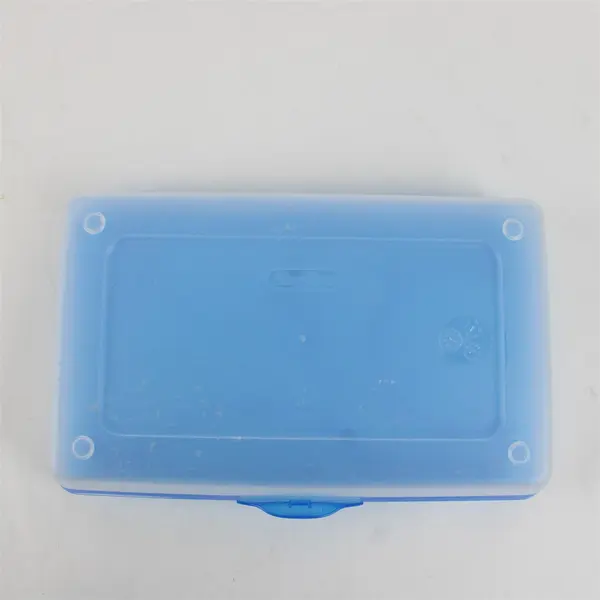 Sterilite 1729 School Supply Box Blue Lid Organizer