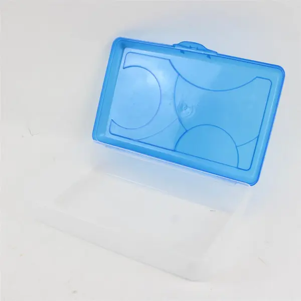 Sterilite 1729 School Supply Box Blue Lid Organizer