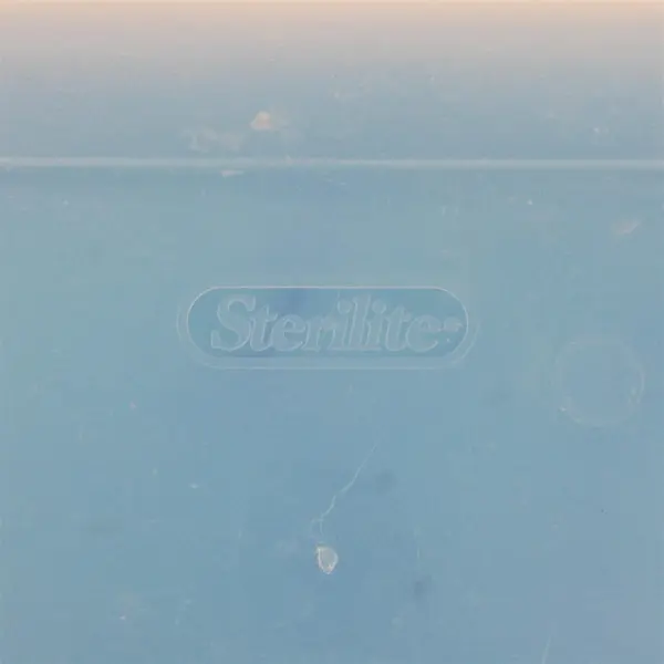 Sterilite 1729 School Supply Box Blue Lid Organizer