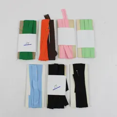 Lot of 7 Double Fold Bias Tape Assorted Colors Sewing Trim