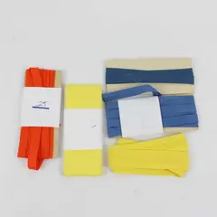 Lot of 5 Double Fold Bias Tape Assorted Colors Sewing Trim