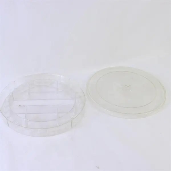 Vintage Clear Plastic Sewing Caddy Organizer