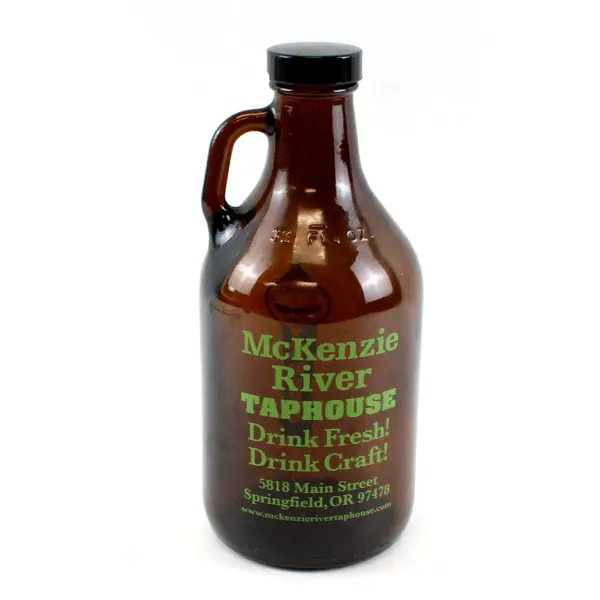 McKenzie River Taphouse Amber Glass 1 Qt Beer Growler