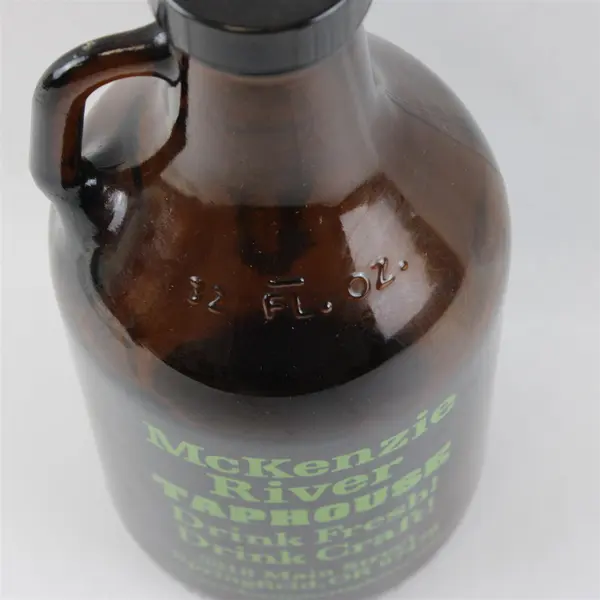 McKenzie River Taphouse Amber Glass 1 Qt Beer Growler