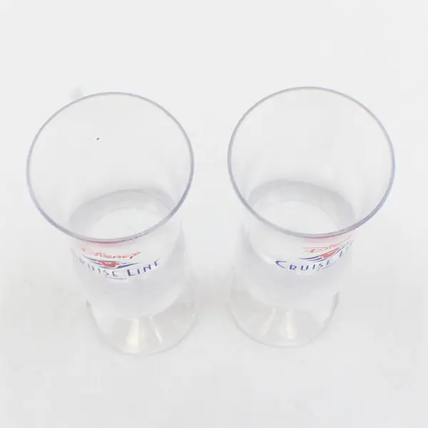 Lot of 4 Disney Cruise Line Tall Plastic Drink Cups