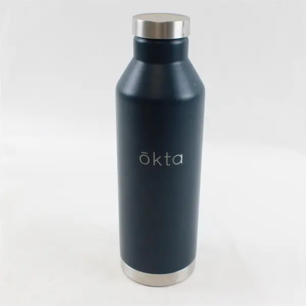 Mizu Okta Branded Dark Teal Stainless Steel Water Bottle Approx 30 Oz