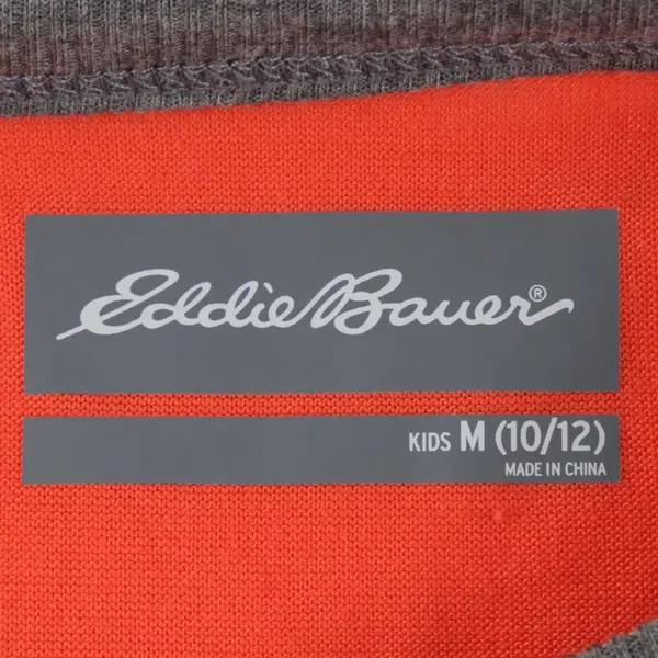 Eddie Bauer Wake Me When It's Saturday Orange T-Shirt Kids' Medium 10/12
