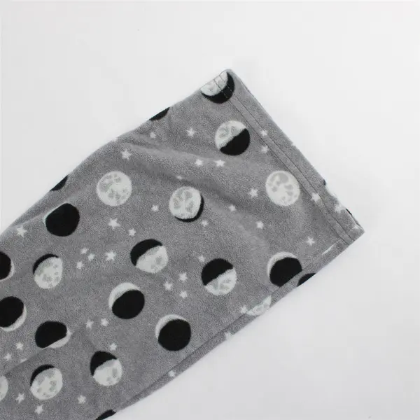 Carter's Moon Phase Pattern Gray Fleece Pajama Pants Boys' Size 10