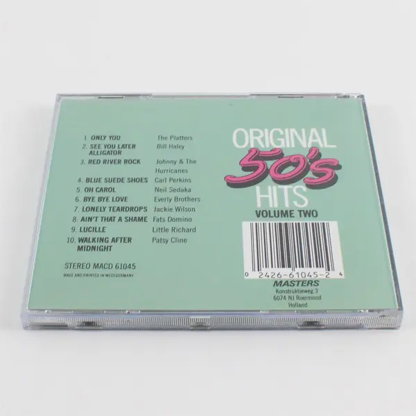 Classic 50's Original Hits Volume 2 CD - Masters Label