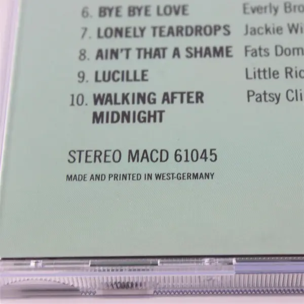 Classic 50's Original Hits Volume 2 CD - Masters Label
