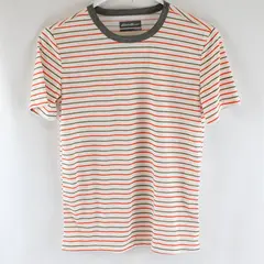 Eddie Bauer Red Green and White Striped T-Shirt Kids' Medium 10/12