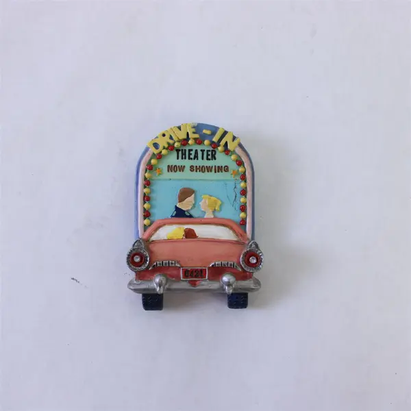 Russ Drive-In Theater Now Showing Refrigerator Magnet Vintage Style